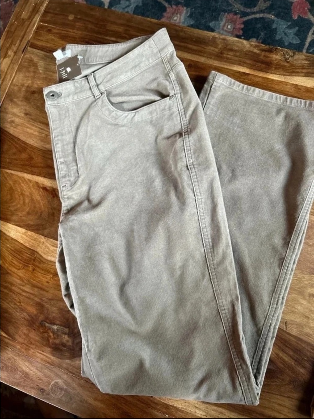 J. Jill Slim Straight Pants in Taupe